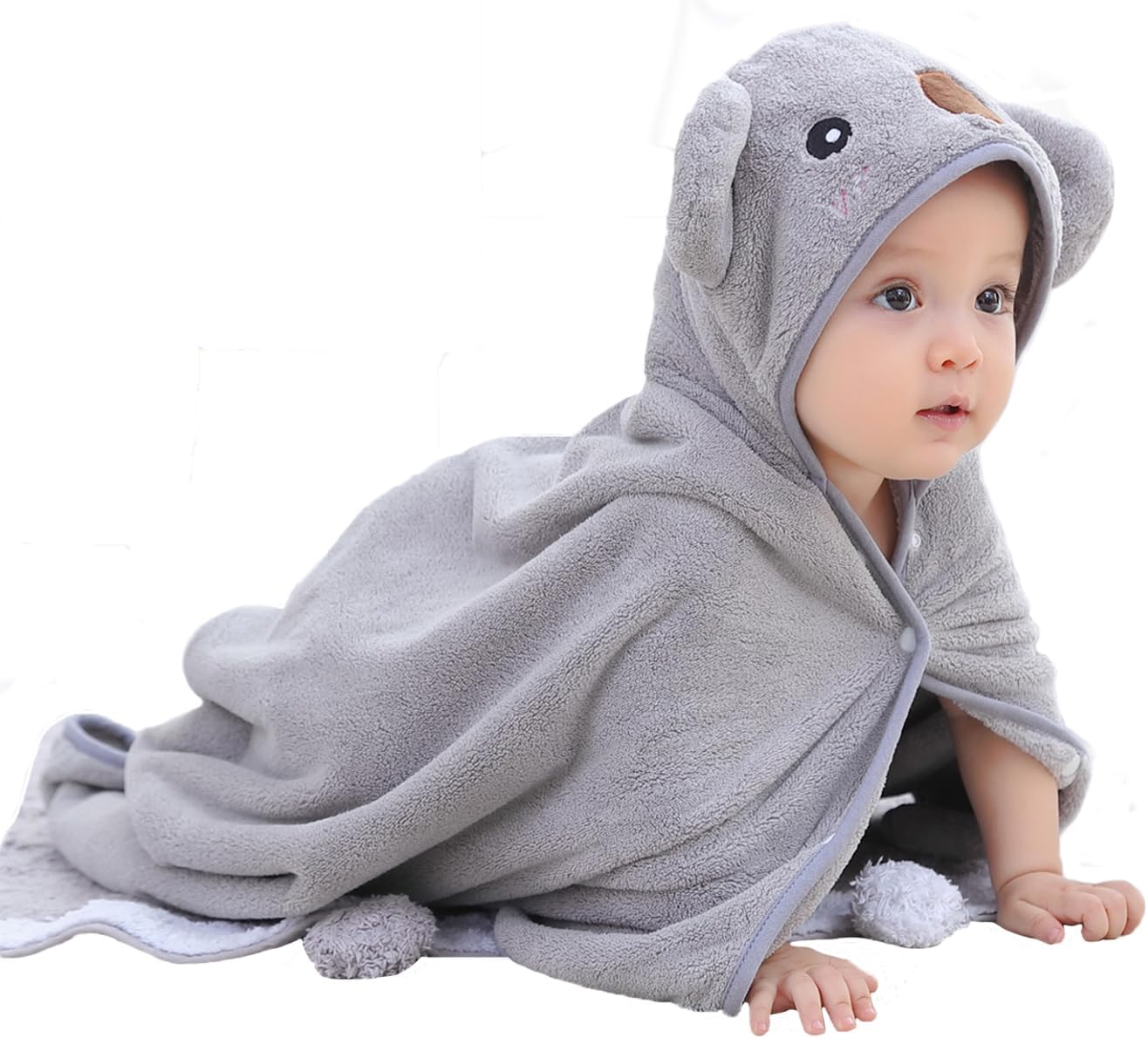 Juniors Zone™ CozySplash – Hooded Cartoon Bath Towel