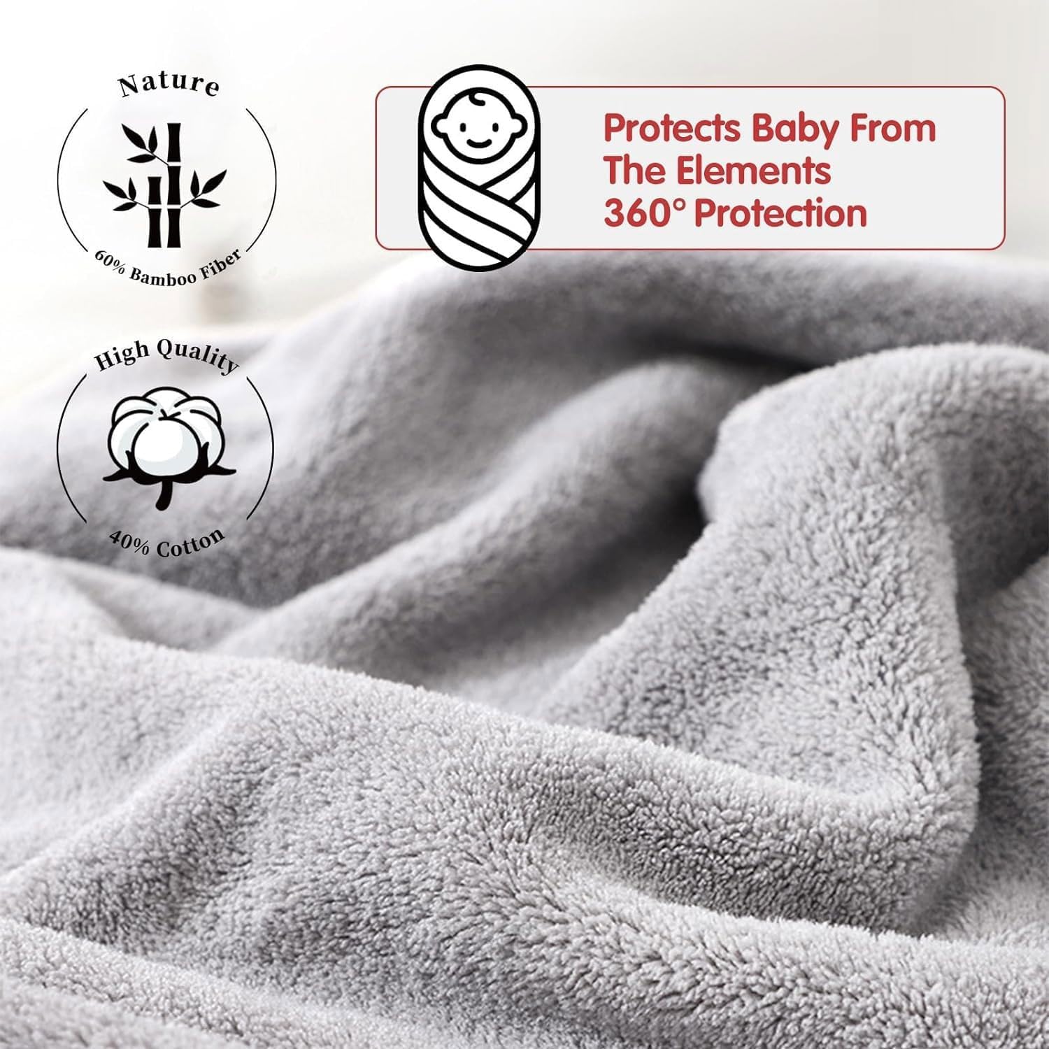 Juniors Zone™ CozySplash – Hooded Cartoon Bath Towel